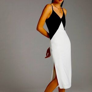 Hutch Colorblocked Slip Midi Dress XL new